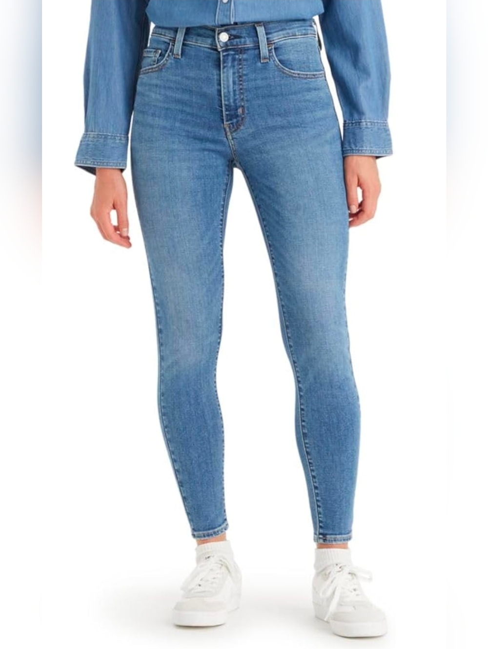 Levi's 720 Light Blue High-Rise Skinny Jeans
